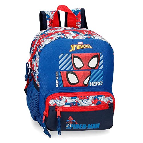 Marvel Spiderman Hero Vorschulrucksack, Blau, 23 x 28 x 10 cm, Polyester, 6,44 l