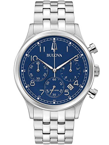 Bulova Herrenuhr Chronograph Classic Blau 96B358