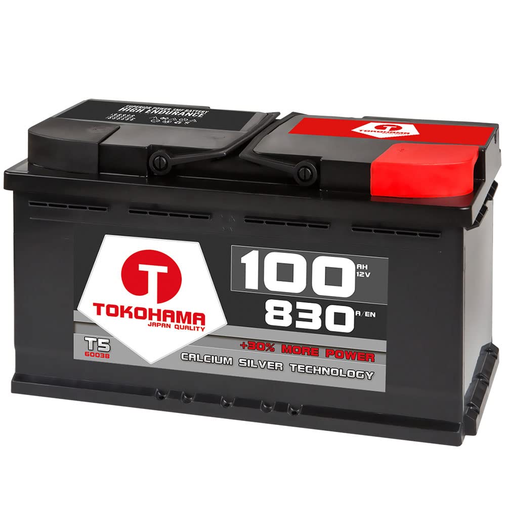 Tokohama 12V 100AH 830A/EN Autobatterie ersetzt 88Ah 90Ah 92Ah 95Ah T5-60038