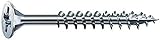 SPAX Universalschraube, 4,0 x 60 mm, 500 Stück, Kreuzschlitz Z2, Senkkopf, Teilgewinde, 4CUT, WIROX A3J, 0291010400605