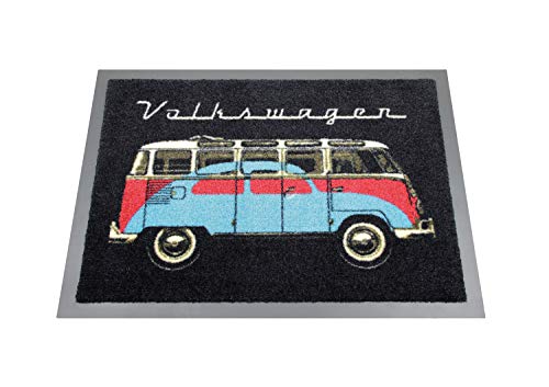 BRISA VW Collection Fußmatte mit VW Bus T1 Vintage Logo