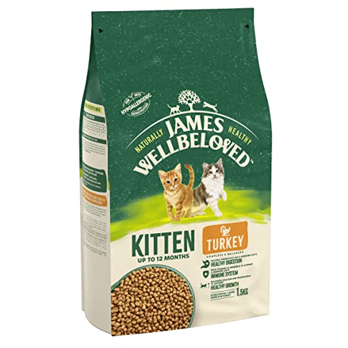 James Wellbeloved Pute und Reis Kätzchen Trockenfutter - Braun, 1.5 kg