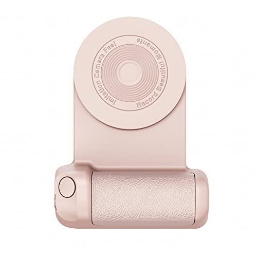 Magnetische Kamera Griff Foto Halterung Smart Bluetooth Handy Anti-Shake Selfie Gerät Magsafe Desktop Wireless Charging (Bluetooth, Rosa)