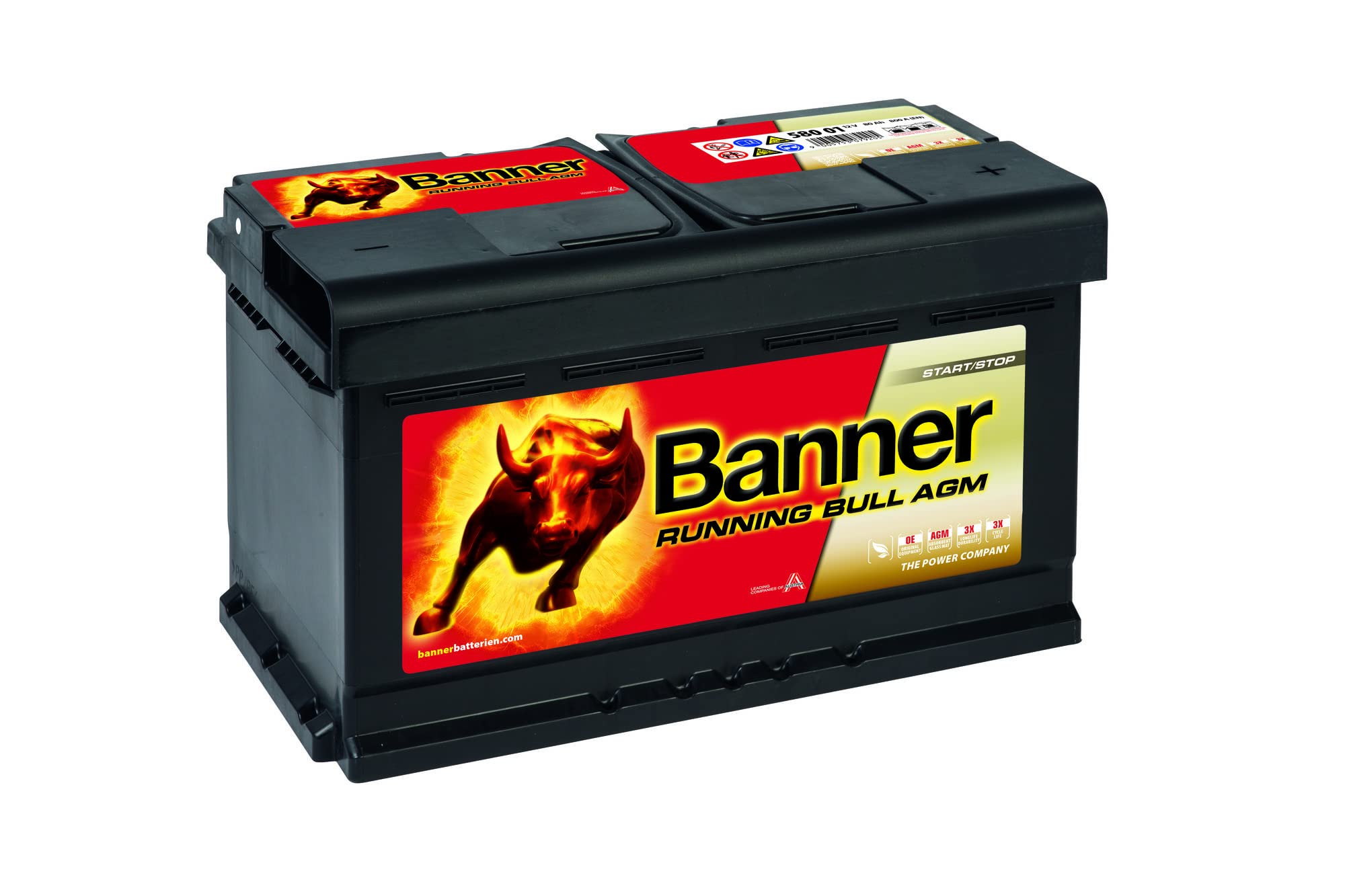 Banner Vliesbatterie Running Bull 80Ah