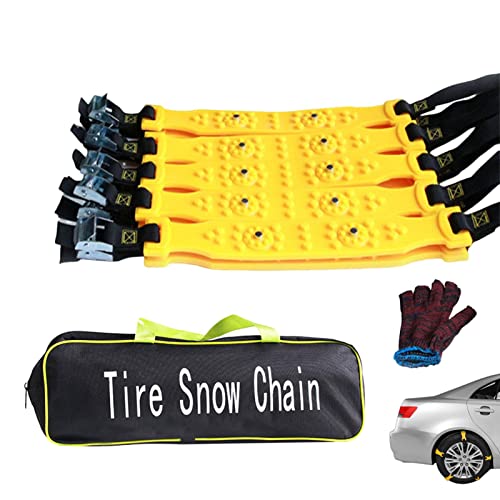 Reifenkabel | 10 STÜCKE Anti-Rutsch-Kabelreifenketten | Einstellbare Reifenbreite, verdickende Reifenkette, universelle Winterfahrsicherheitsketten für