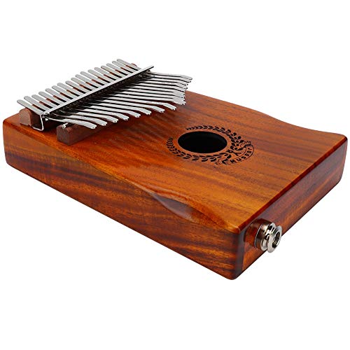 Tragbares Fingerklavier, Eingebauter Tonabnehmer Kalimba Daumenklavier, für Erwachsene Anfänger Musikinstrumentenzubehör Tasteninstrument Kinder
