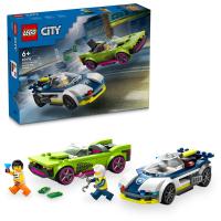 LEGO 60415 City Verfolgungsjagd mit Polizeiauto und Muscle Car (60415)