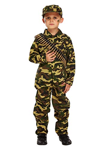 Child Army Military Camouflage Fancy Dress Costume (10-12 Years)