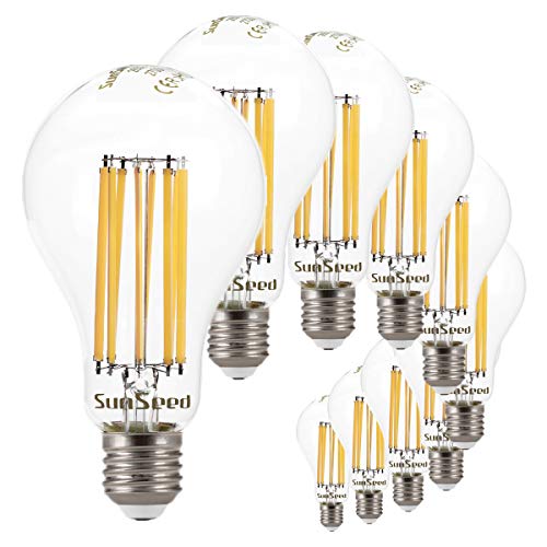SunSeed® 10x Glühfaden LED classic Lampe E27 18W ersetzt 160W Warmweiß 2700K