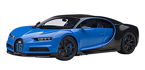 AUTOart Bugatti Chiron 2019 blau Carbon Modellauto 1:18