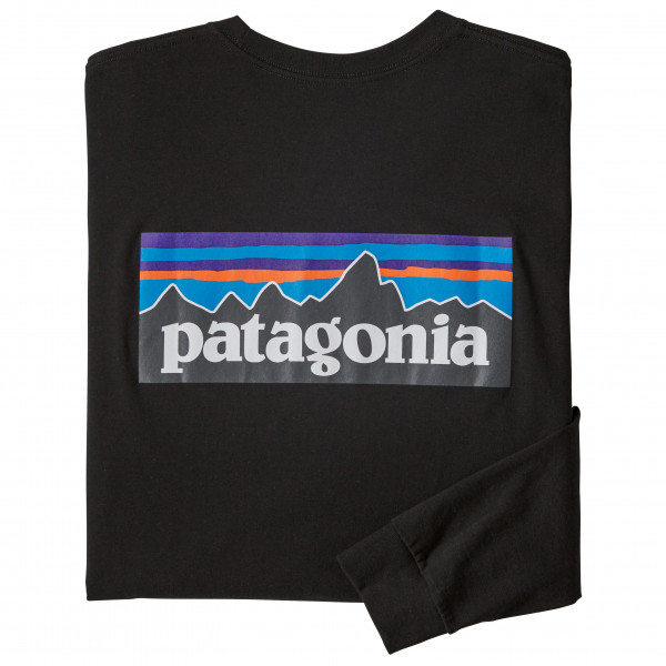 Patagonia - L/S P-6 Logo Responsibili-Tee - Longsleeve Gr XL schwarz
