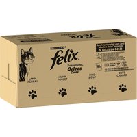 Felix "Sensations" 120 x 85 g - Geschmacksvielfalt vom Land (Rind, Huhn, Ente & Lamm)