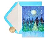Papyrus Weihnachtskarten in Box mit Umschlägen, Wunder, Freude und Frieden der Jahreszeit, Weihnachtsbaum (14 Stück)