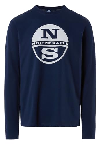 North Sails Langärmeliges T-Shirt mit Grafiken 692904, dunkelblau, Large