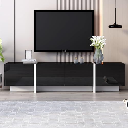 U/N Lowboard 190/35/45 cm, TV-Schrank, Fernsehtisch, Fernsehschrank für Wohnzimmer, stehend
