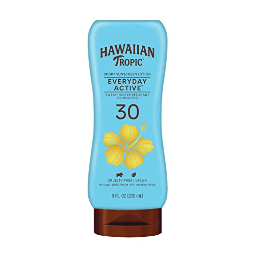 Hawaiian Tropic Island Sport Lotion, SPF 30, Light Tropical 8 fl oz (236 ml) -USA-