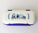 Lunchbox TUPPERWARE to Go Blau/Weiß Brotdose Box Behälter Twin Kühlschrank + Kiwilöffel