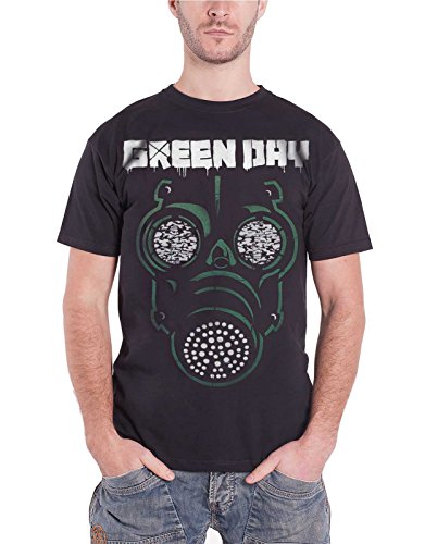 Green Day T Shirt offiziell Gas Mask Band Logo dookie offiziell Herren Nue