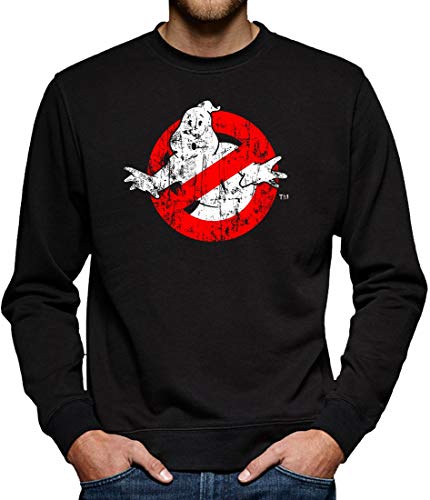 Ghostbusters Distressed Sweatshirt Pullover Herren L Schwarz