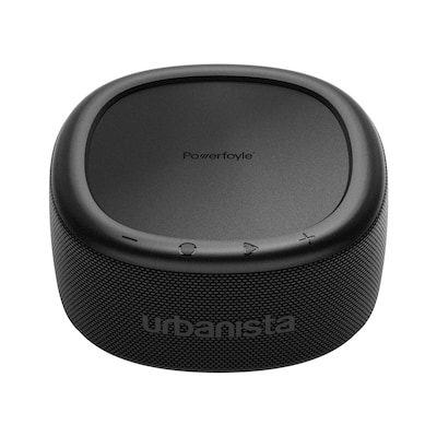 Urbanista Malibu Midnight Black Tragbarer Bluetooth Lautsprecher mit Solarzelle