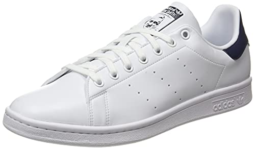 adidas Herren Stan Smith Sneaker, Cloud White/Cloud White/Collegiate Navy, 42 2/3 EU