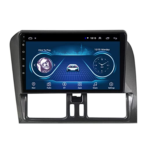 Dr.Lefran Auto-Navigation, Android 10 Multimedia Player für Volvo XC60 2009-2012, BT Carplay DVD, lebenslange Karten-Updates, Original Lenkradsteuerung, mit Rückfahrkamera,WiFi 2g+32g