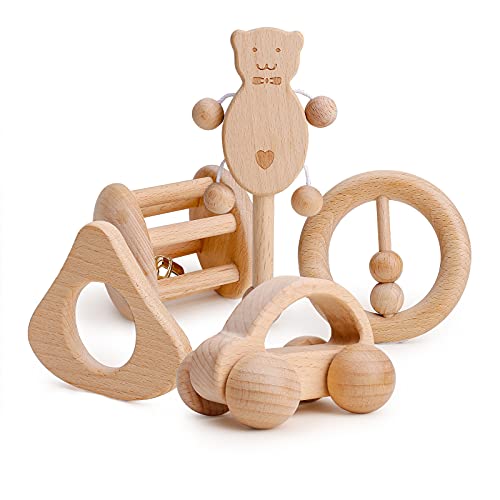 let's make Puzzle Spielzeug Intellektuelle Entwicklung von Kid Montessori Toys Baby Rasseln