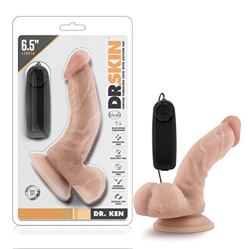 Blush Vibrators Dr. Skin Dr. Ken 6.5 Vibrating Cock 13cm -5.2inch