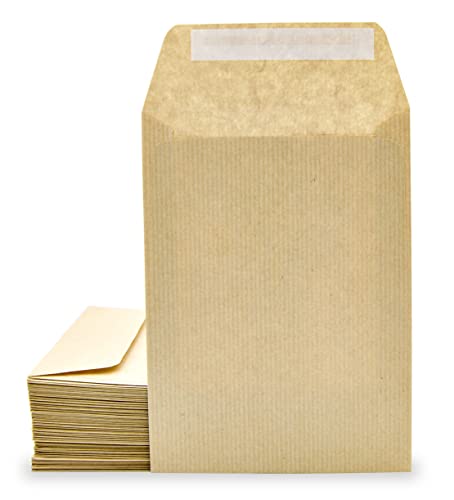 Briefumschläge aus Kraftpapier, kleine Umschläge aus Silikon, für Einladungen oder Hochzeitsgäste, Maße: 120 x 170 mm, Umschläge für Schmuck oder Samen, 1000 Stück