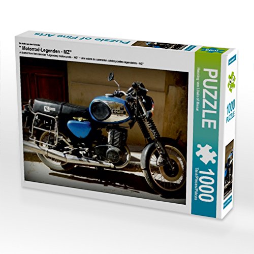 CALVENDO Puzzle Motorrad-Legenden - MZ 1000 Teile Lege-Größe 64 x 48 cm Foto-Puzzle Bild von Henning von Loewis of Menar
