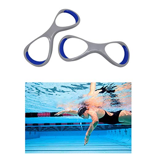 Akemaio 1 Paar 8 Wort Unterarm- Fulcrum Fin Korrektive Freestyle Arm Teaching Hoch Elbow Swim Vernetzter Glove Schwimmzubehör für Schwimmlehrmittel