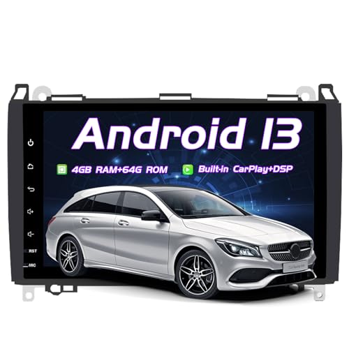 Für Mercedes-Benz W169 W245 B160 / B170 / B180 / B200 W639 Vito Viano W906 Sprinter VW Crafter Android 10.0 Octa Core 4 GB RAM 64 GB ROM 9" Autoradio Stereo-GPS-System Auto-Multimedia-Player