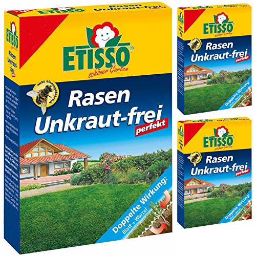 3 x ETISSO Rasen Unkraut-frei perfekt 2x200 ml Unkrautvernichter