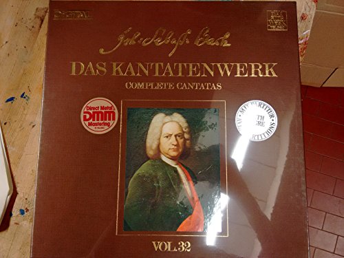 BACH, Johann Sebastian: Kantaten: Complete Cantatas vol.32 - Bwv.128; 129; 130; 131 (Program notes + score inclosed / Mit Textbelage + Partitur) ----Vinyl LP-TELEFUNKEN-TELEF 6.35606-BACH Johann Sebastian-HARNONCOURT Nikolaus (dir - violoncello)
