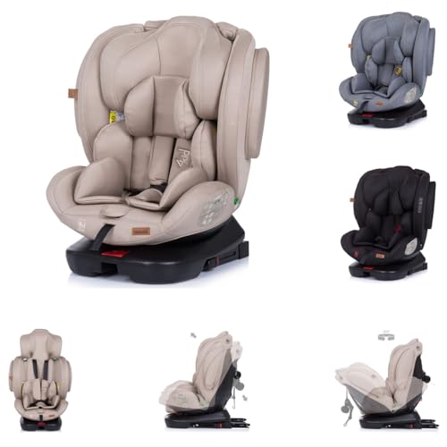 Chiplolino Kindersitz 4KID i-Size (40-150 cm) Isofix, Kopfstütze verstellbar, Farbe:beige