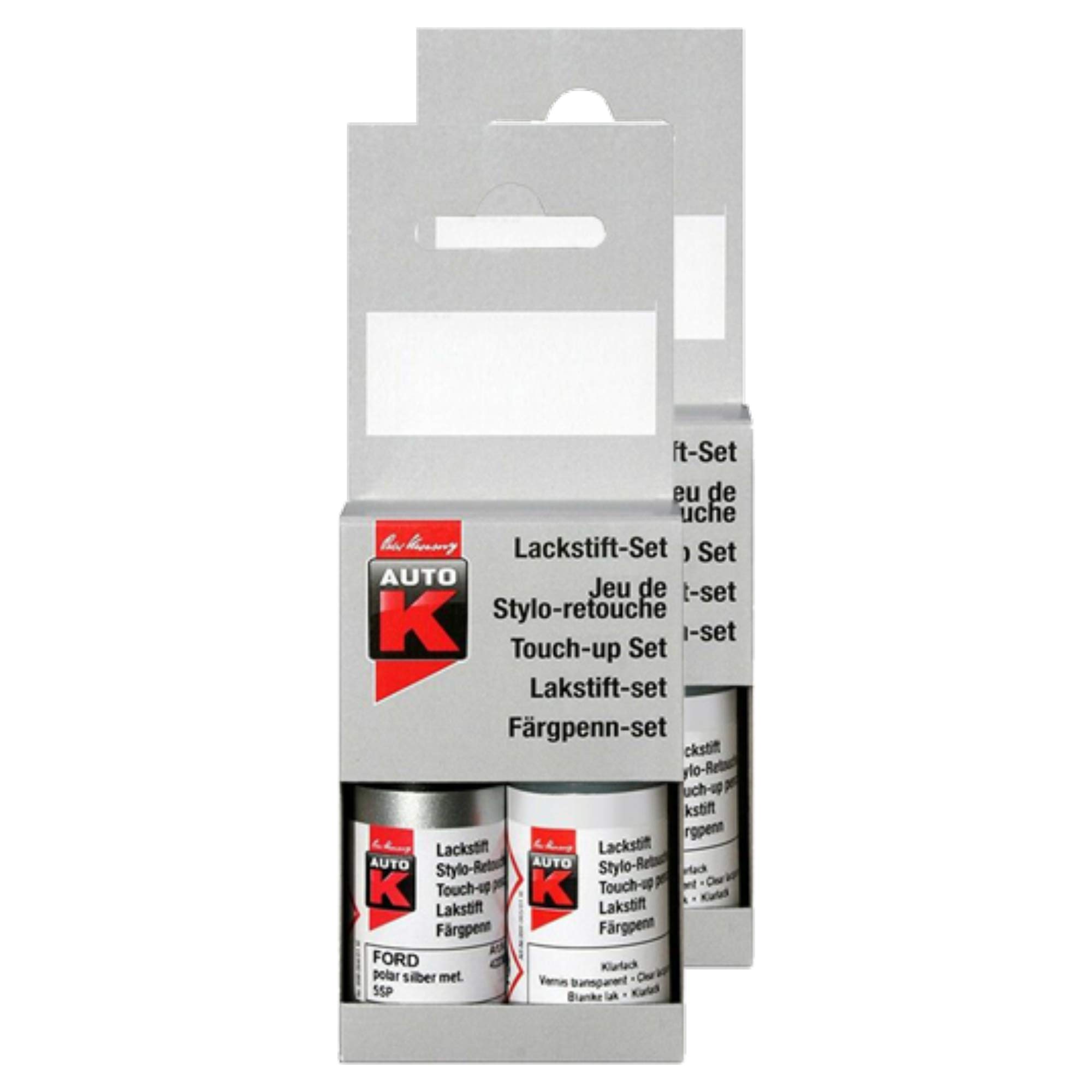 Kwasny 2X Auto-K Lackstift Lack Stift 2-Schicht Original-Farbton Lichtsilber 163 9 ml