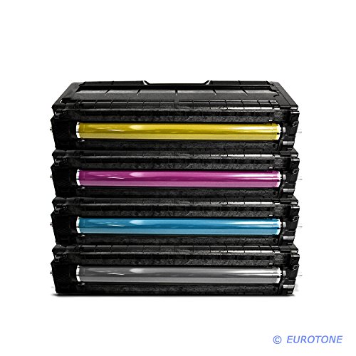 Eurotone Toner Kartuschen für Ricoh Aficio : SP C252SF / SP C252DN ersetzten BK C Y M Patronen im Spar Set - kompatible Premium Kit Alternative XXL