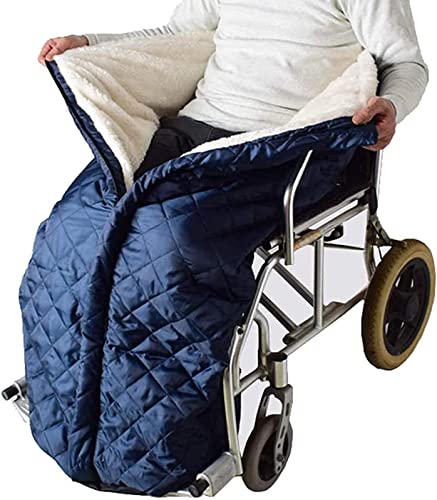 GagalU Wasserdichter Universal-Rollstuhl-Fußsack – wasserdichte Winter-Rollstuhldecke, universelles Rollstuhlzubehör für Erwachsene