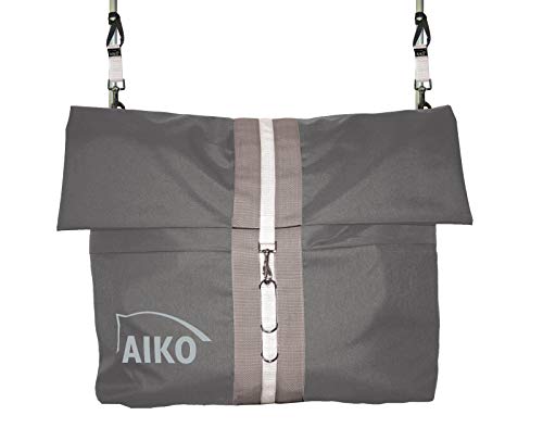Aiko Multifunktionelle Riesentasche, Boxentasche, Schabrackentasche - 80x60cm, mit Zubehör (platingrau)