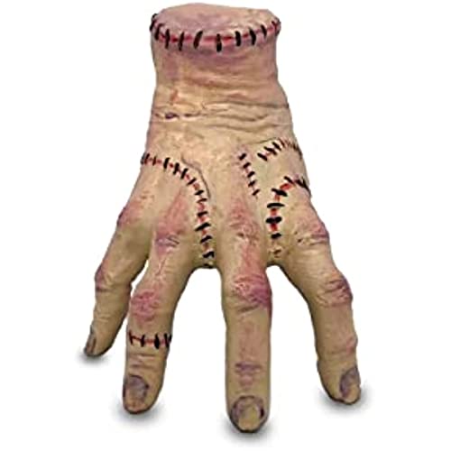 JIAWEIIY Simulation Hand Wednesday Addams Thing Hand Requisiten Gruselige Neuheit Getrennte Gruselige Hand Halloween Dekoration Requisite Film