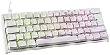 Ducky ONE 2 Mini Tastatur Gaming Mechanisch mit Cherry MX Silent Red Switches RGB Beleuchtung, PBT-Double-Shot-Tastenkappen - 65% Keyboard DE Layout