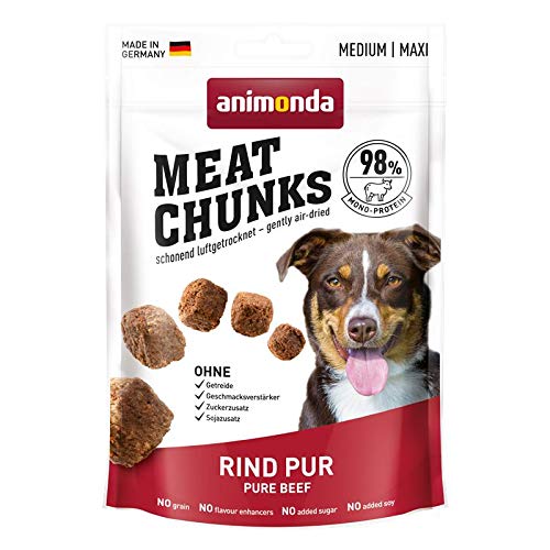 animonda Dog Snack Meat Chunks Rind pur | 12x 80g