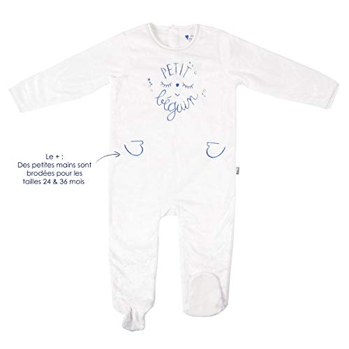 Pyjama Baby Extra Weich lagig blau kleine Star - Größe - 9 Monate (74 cm)