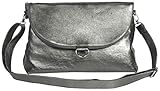 Clairefontaine 400035C 2 in 1 Rucksack-/Handtasche (mit Perlmutt-Effekt Elishela, 38x30x10,5 cm) 1 Stück grau