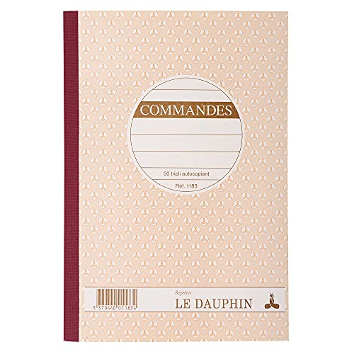 Le Dauphin - Ref. 1183D - Lot of 5 Command Manifolds - Carbonless Paper - Triplicate (1 Original und 2 Kopien) - Format 21 x 14,8 cm - Lackierter Einband