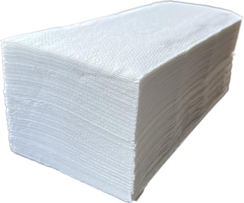6.300 Blatt Premium Interfold Falthandtücher 21.5 x 21 cm für Handtuchspender, 2-lagig - weiß