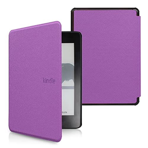 2021 Magnetic Portable Smart Case Für Amazon Kindle Paperwhite 5 11. Generation 6,8 Zoll Pu-Lederhülle Dünnste Leichteste, Lila, Für Paperwhite 5 11