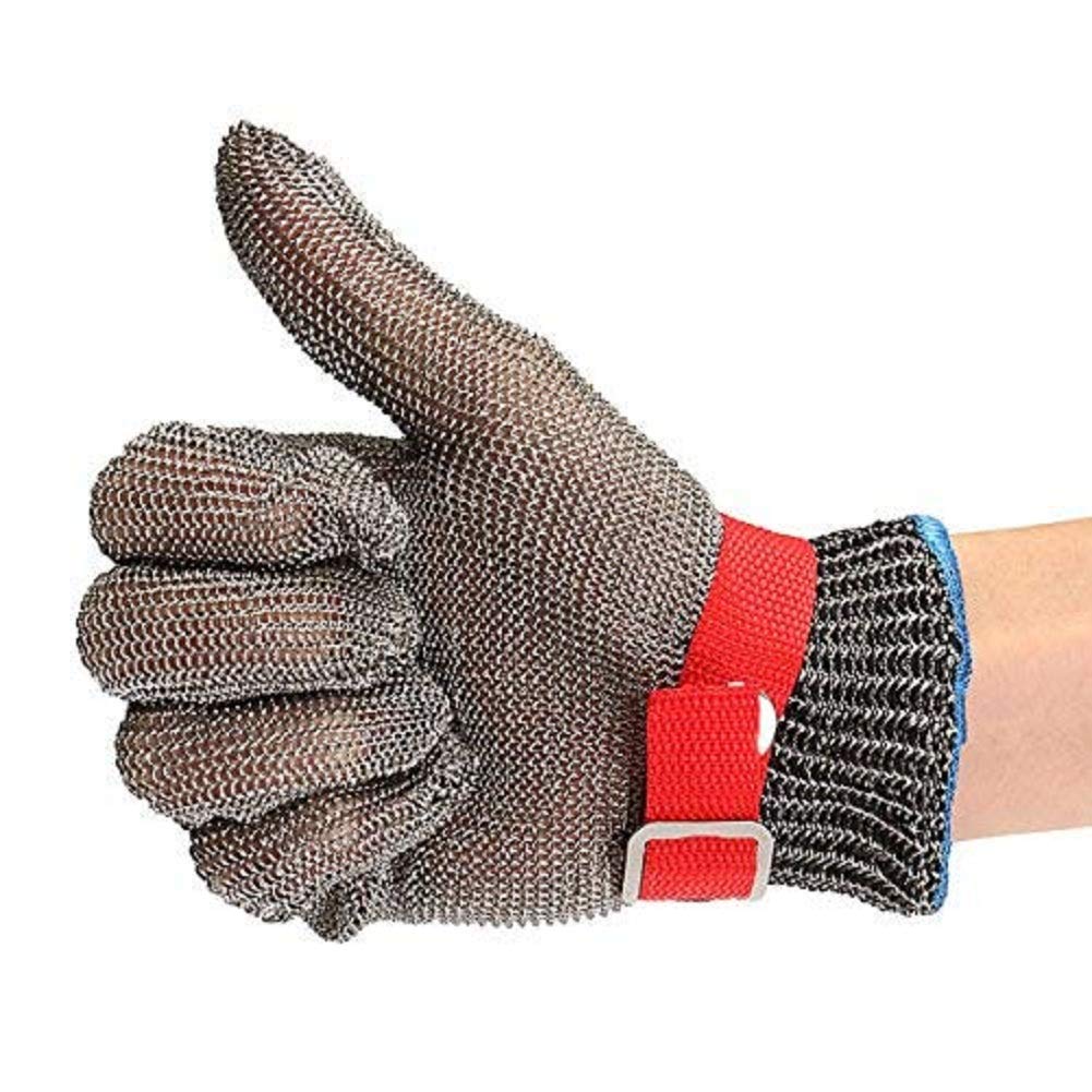MASUNN Safety Cut Proof Stab Resistant Edelstahl Metall Mesh Butcher Handschuh Größe M