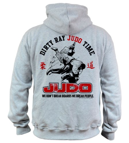 Dirty Ray Kampfsport Judo Time Herren Kapuzenpullover BDT10 (XXL)
