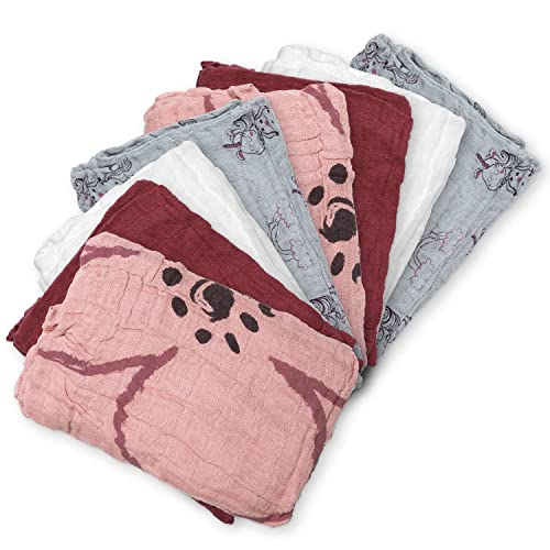 Pippi Unisex-Baby Organic cloth Muslin Handkerchief, Misty Rose, 65x65